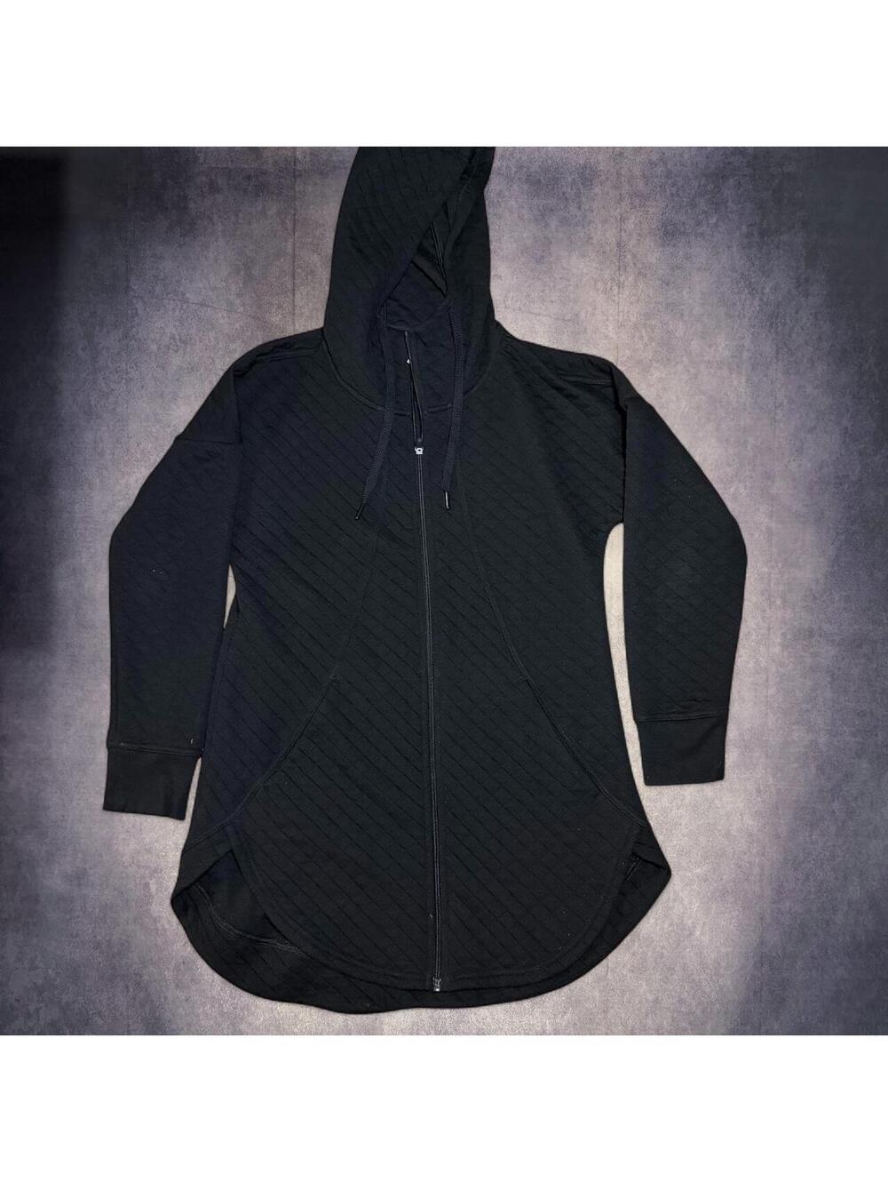 Black Athletic Works quilted hoodie